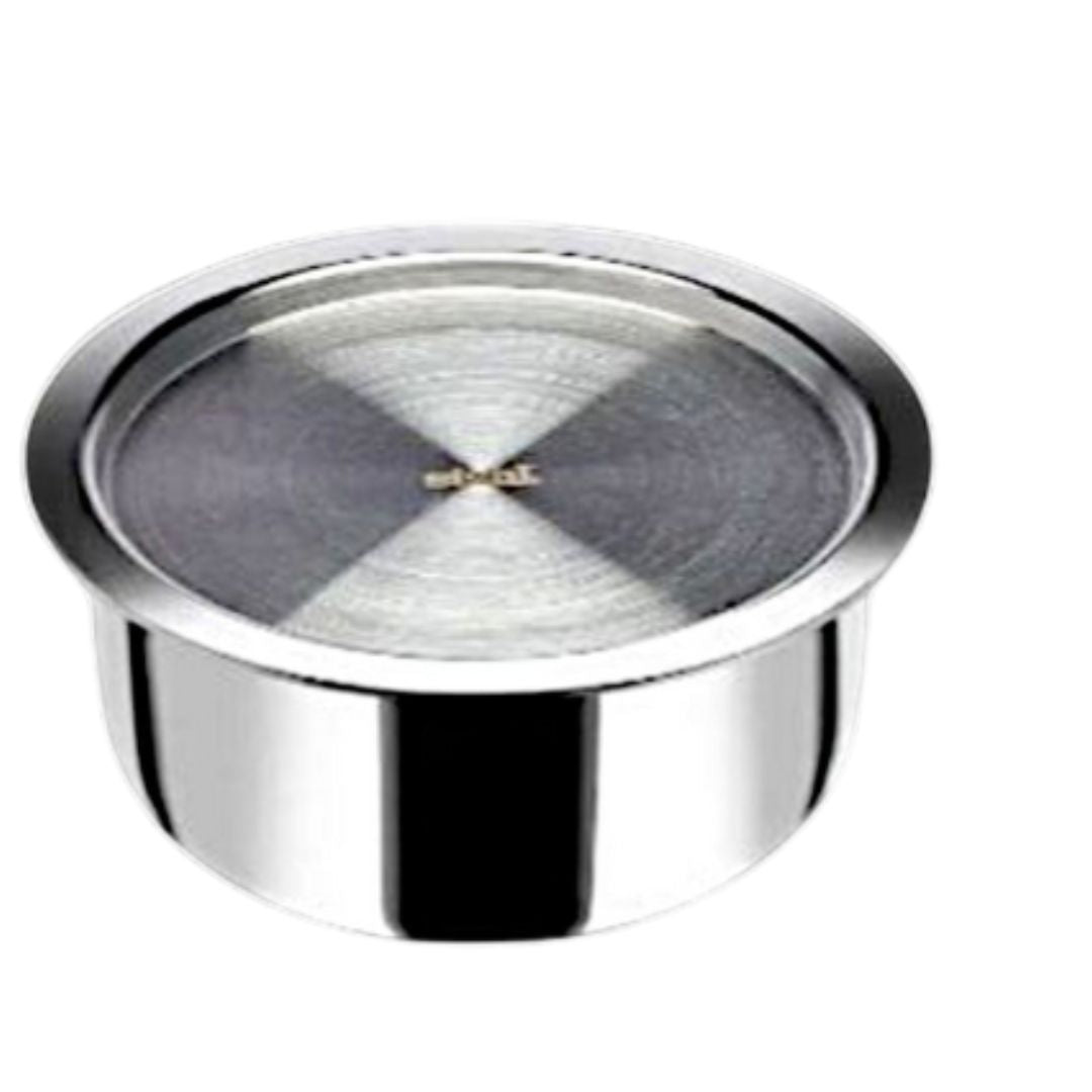Stainless steel strainer with mesh lid 