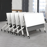 Foldable Movable Study Desk Table laptop stand With Wheels