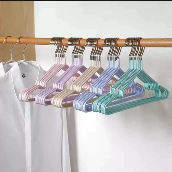 Metallic clothes hangers 10pcs