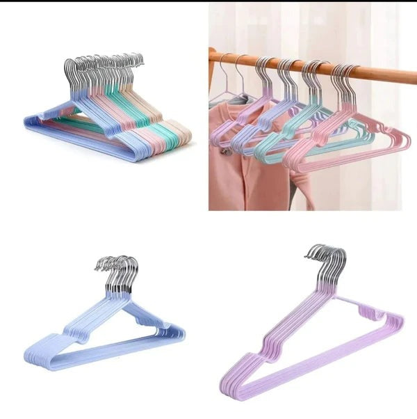 Metallic clothes hangers 10pcs