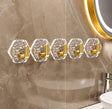 Set of 5 Acrylic Wall Hooks CRY