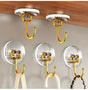Set of 5 Golden Acrylic Wall Hooks CRY