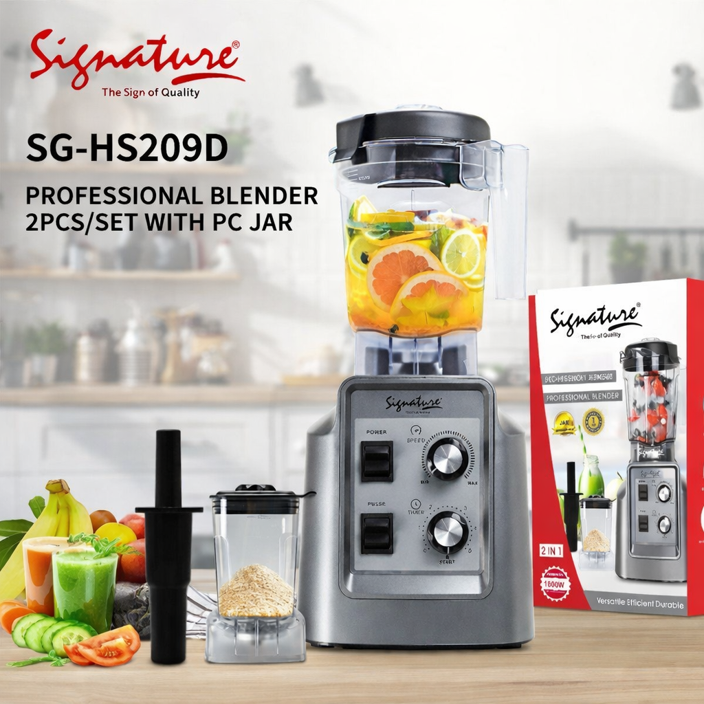 Signature SG-HS209D Professional Blender 2-Jar Set 1800W