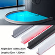 Silicone Water Stopper Strip — Self Adhesive Shower Barrier, 1m  cry