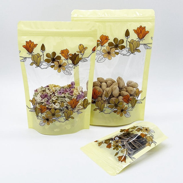 Small Floral Ziplock Storage Bag (20cm × 14cm)