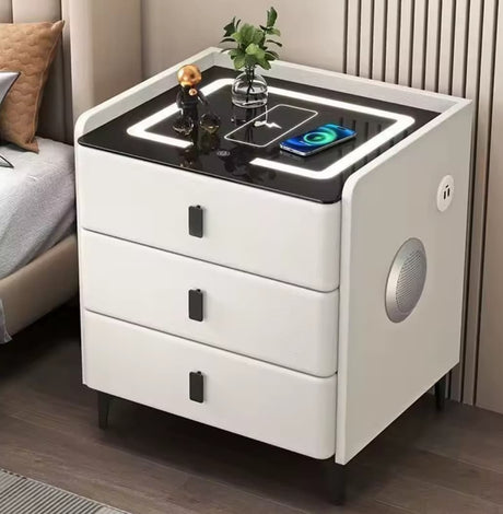 Smart Bedside Table with Wireless Charging 60×40×50cm tty