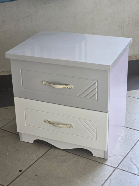 Solid wood bedside table nightstand 2pcs