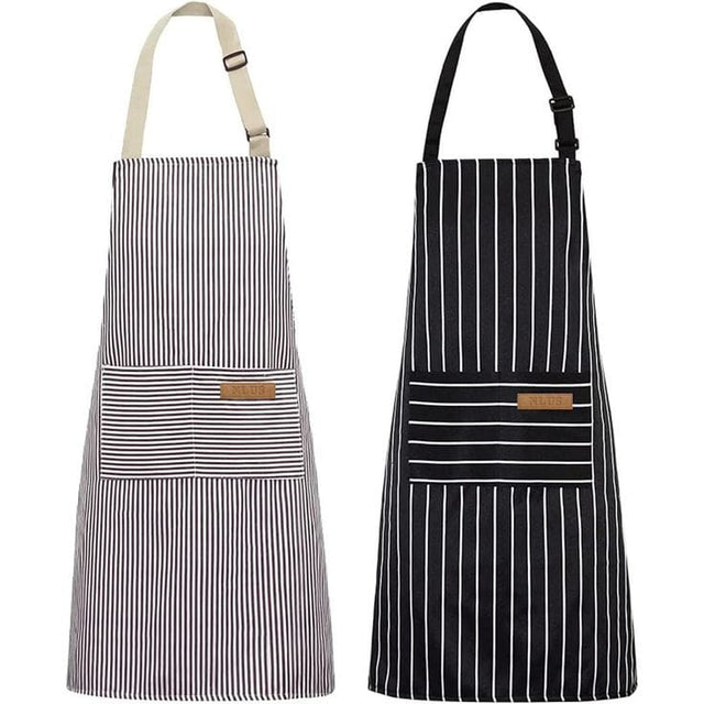 Striped Kitchen Apron njr
