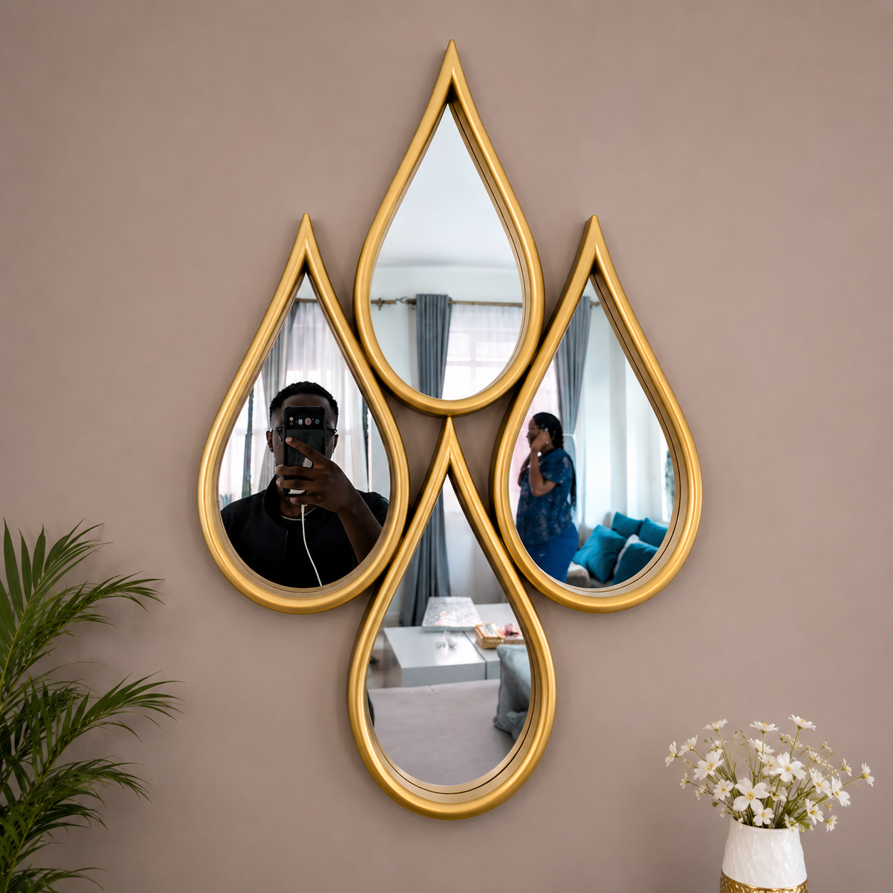 Tear Drop Decor Mirror Kenya