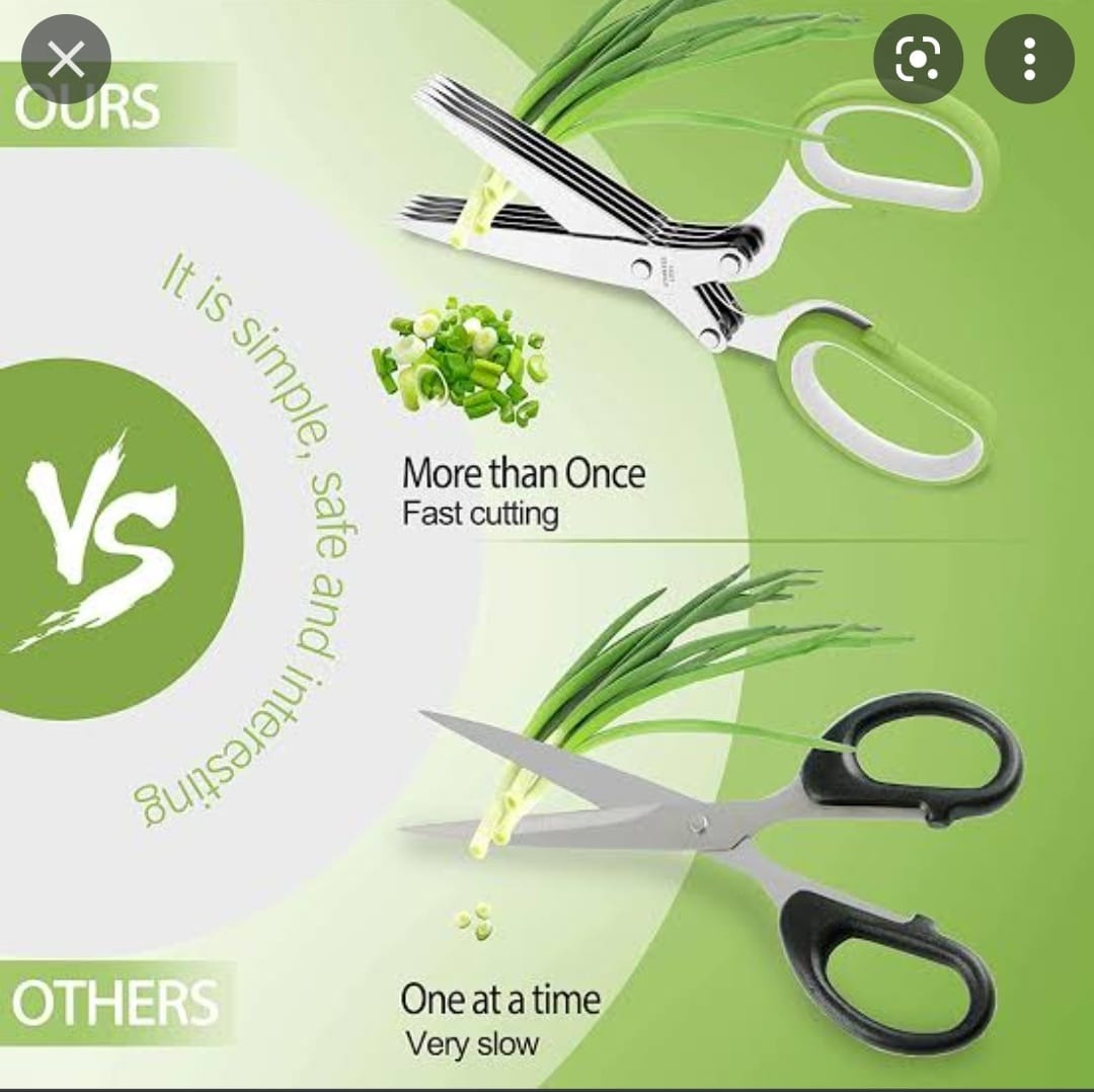 Stainless Steel Kitchen Herb Scissor