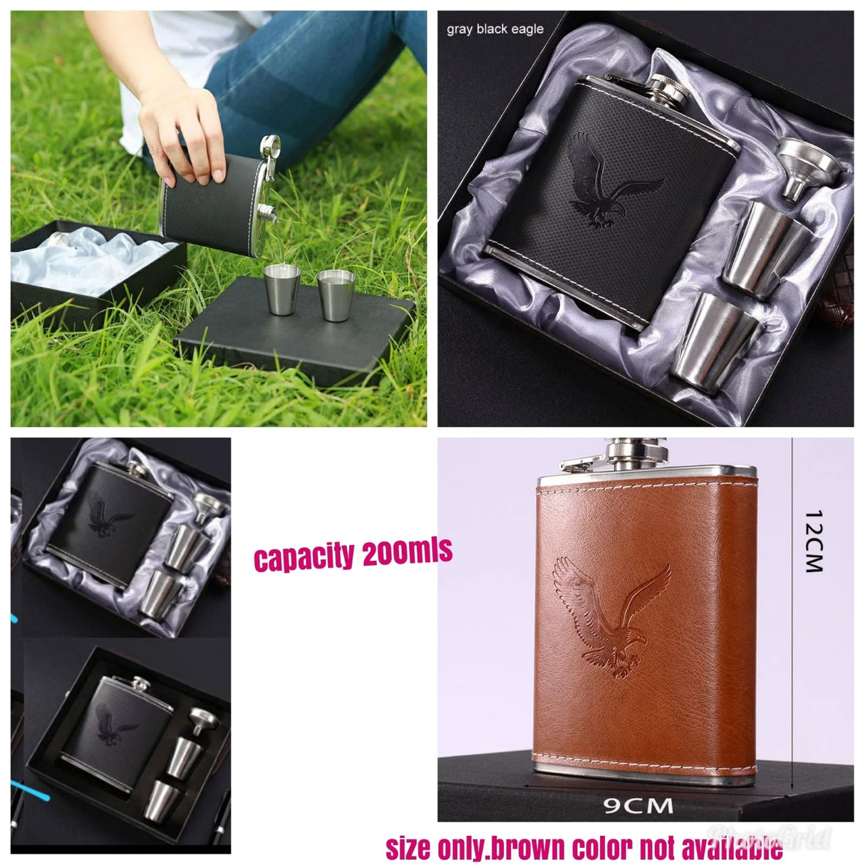 Hip whisky bottle