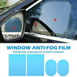 Car Window Anti Fog Rainproof Window Protective Film 4 pcs