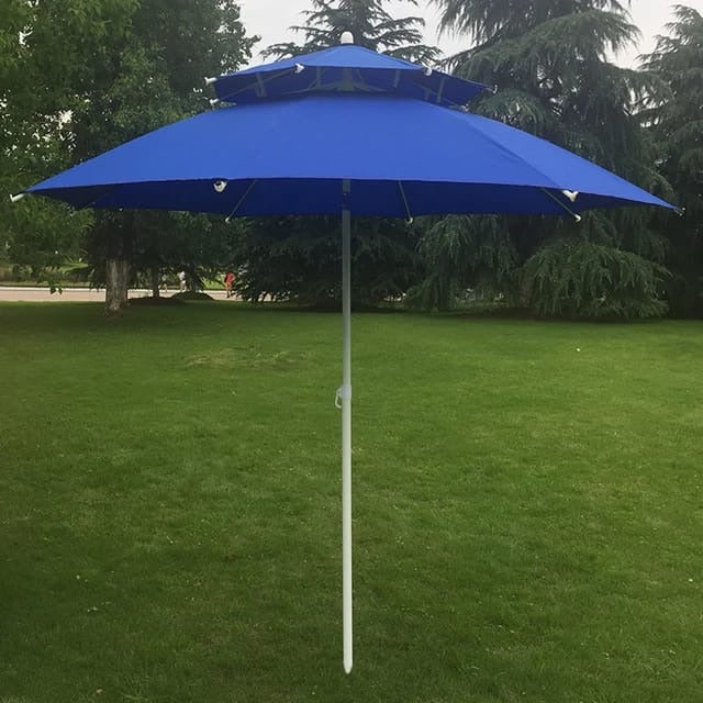 Double Layer Strong Sturdy Outdoor Beach Umbrella