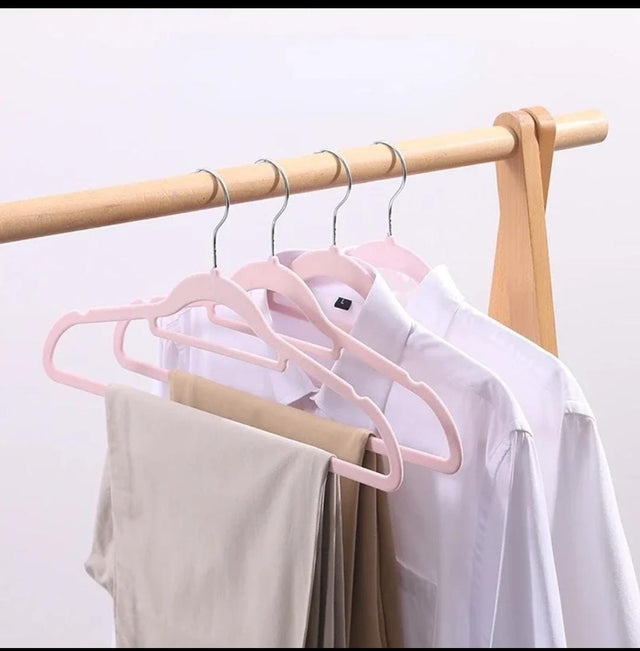 Luxury velvet antislip hangers