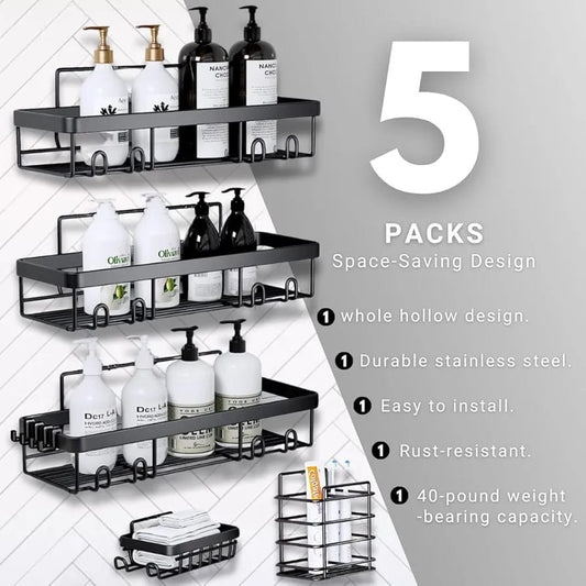 set rectangular Shower caddy shelf/Bathroom organizer