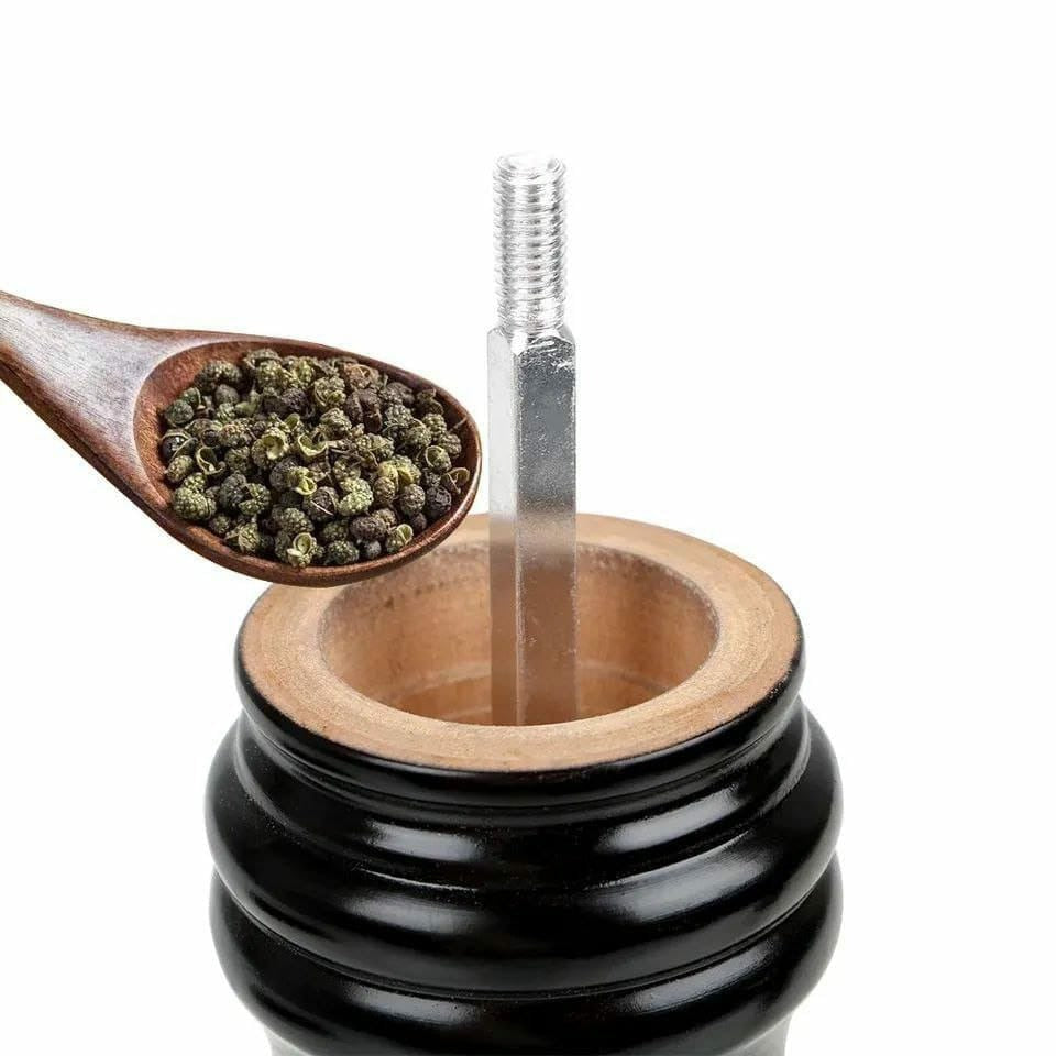 Wood salt / Pepper Grinder Mill Adjustable Stainless Steel Grinder