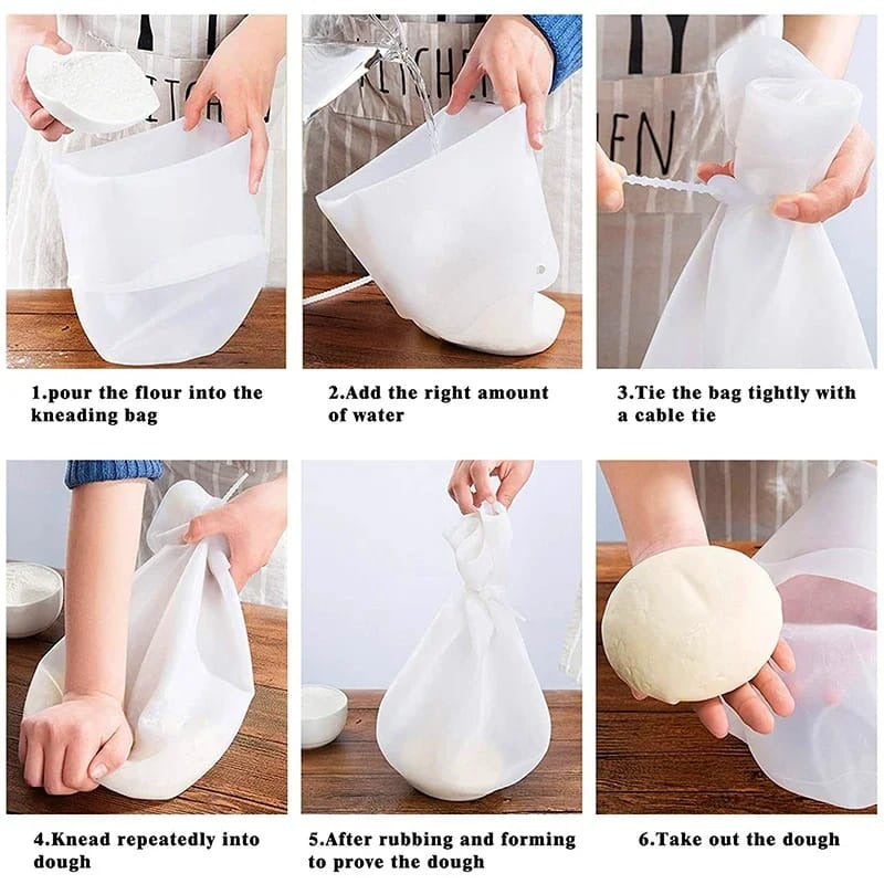 Food Grade Silicone Dough Kneading Bag Silicone Kneading Dough Bag Flour Mixer