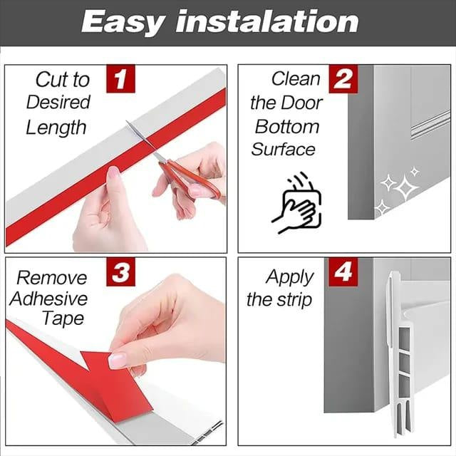 Waterproof Adhesive Silicone  rubber Under Door Sealing strip