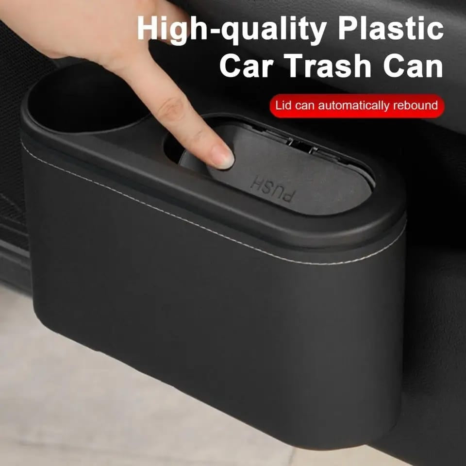 Multipurpose Car Hanging Abs Door Trash Can For Accessories