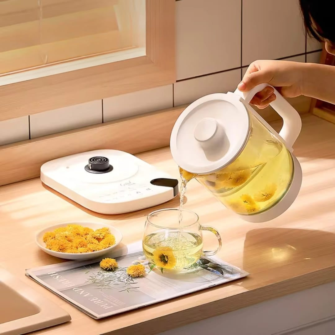 Electric glass tea pot