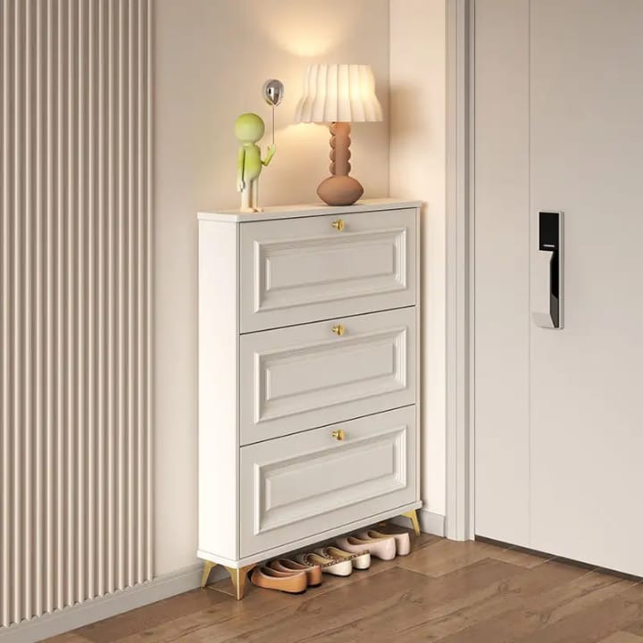 Modern luxury Bucket flip shoe cabinet