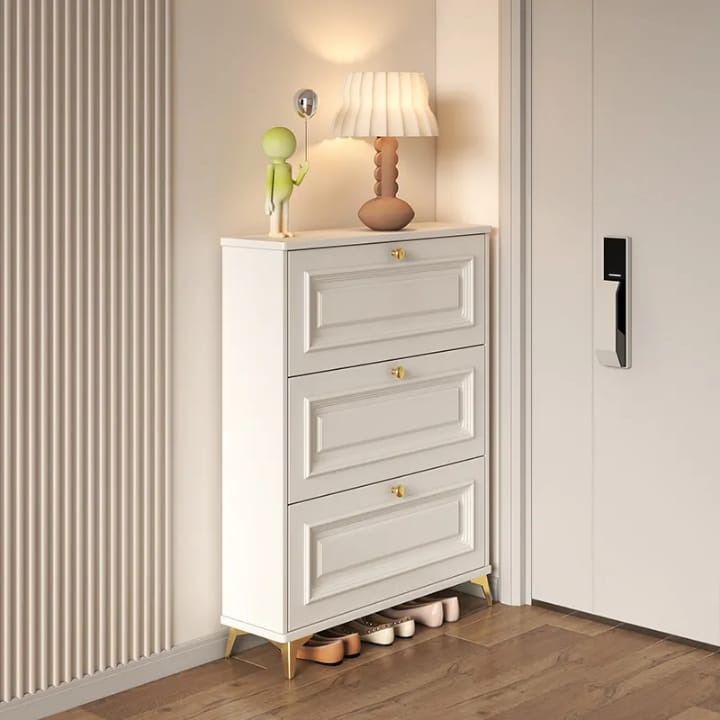 Modern luxury Bucket flip shoe cabinet