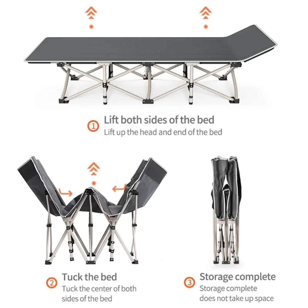 Outdoor travel camping bed ultra light folding bed