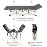 Outdoor travel camping bed ultra light folding bed