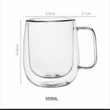 Transparent Double wall mug Heat-Resistant