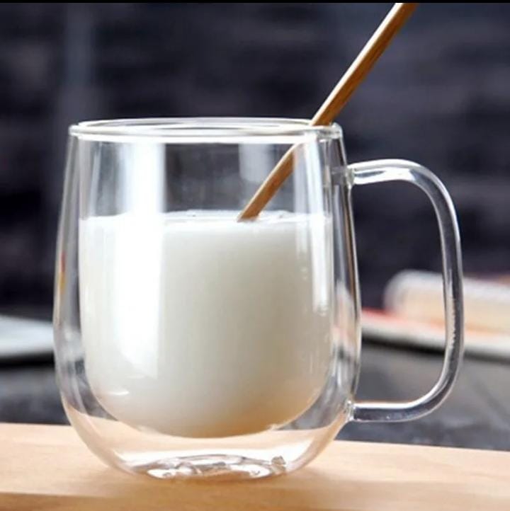 Transparent Double wall mug Heat-Resistant