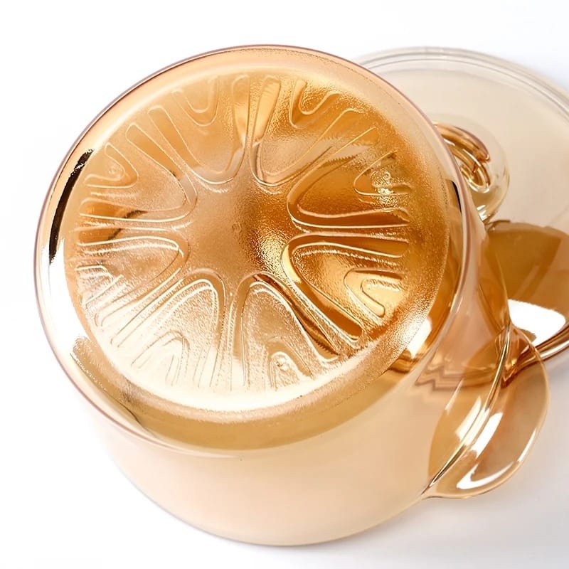 High  quality borosilicate Glass cooking pot