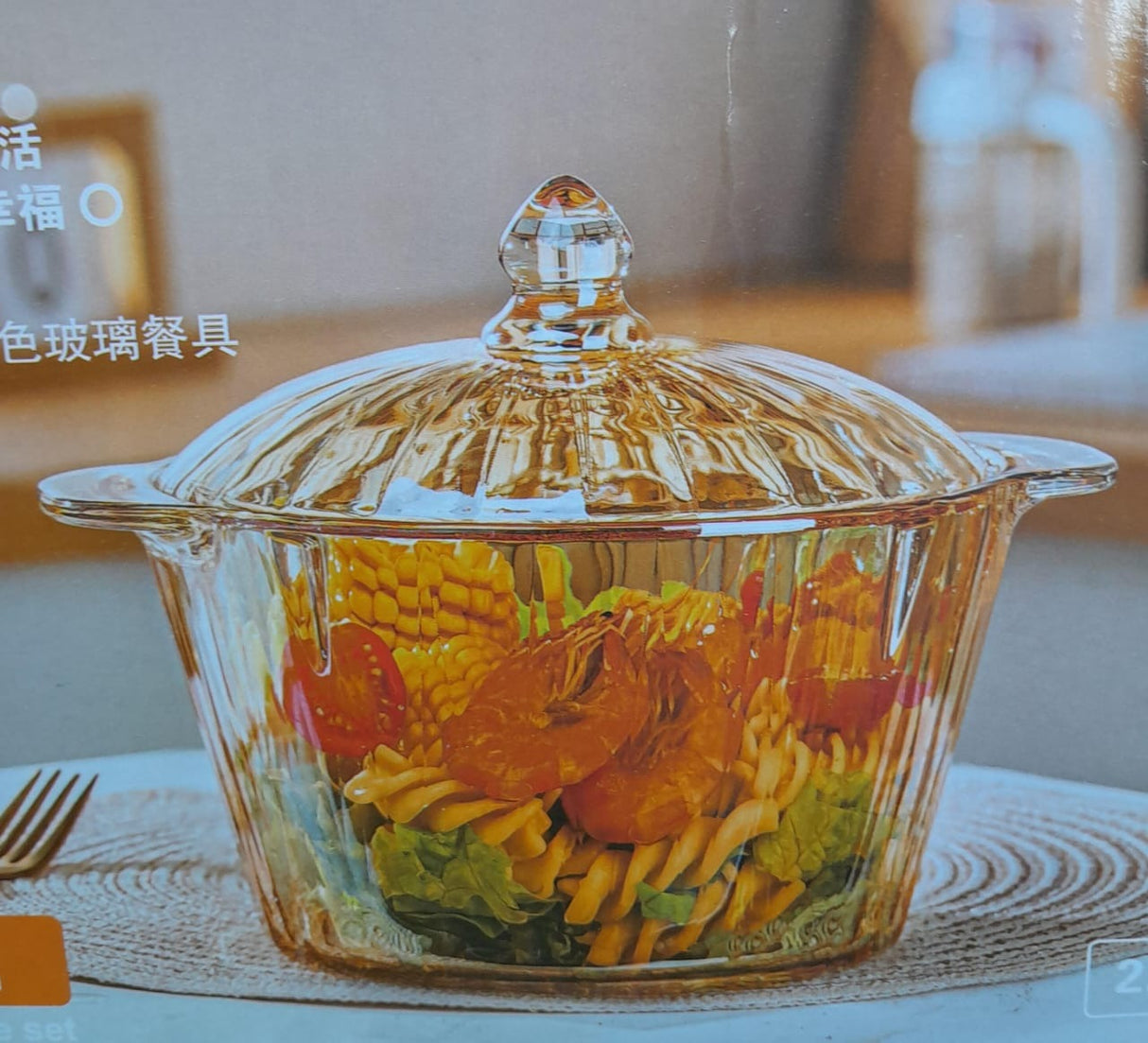 High  quality borosilicate Glass cooking pot