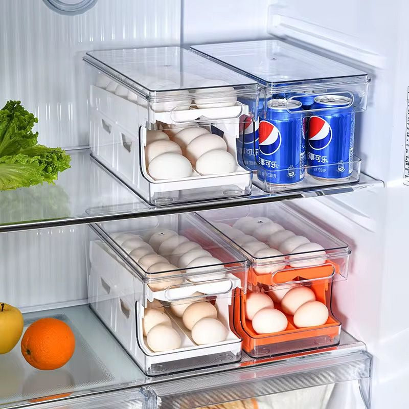 Acrylic double layer transparent egg storage box