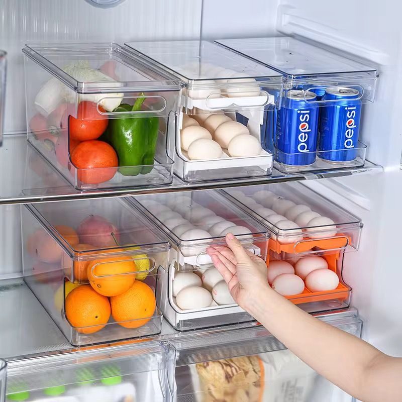 Acrylic double layer transparent egg storage box