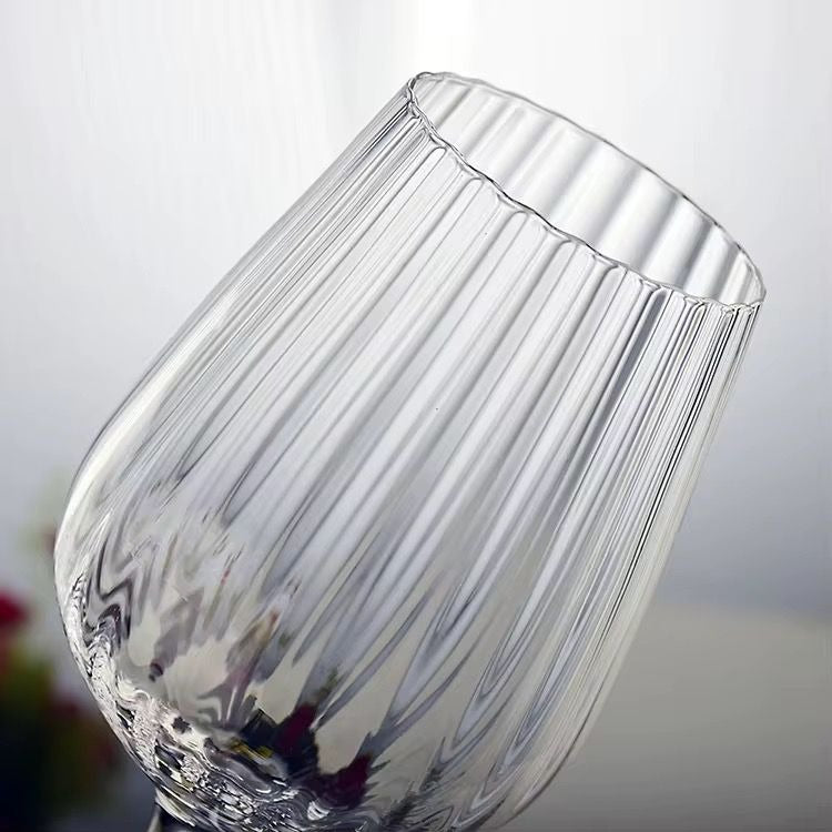 Crystal wine glass