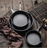 Cast Iron Frying Pan Cooking
