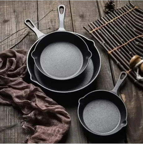 Cast Iron Frying Pan Cooking
