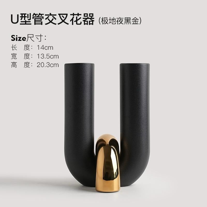 Creative U Shape  Ceramic Decor Piece