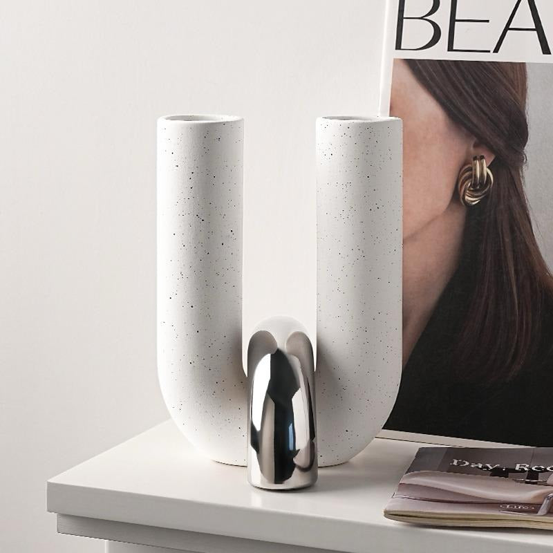 Creative U Shape  Ceramic Decor Piece