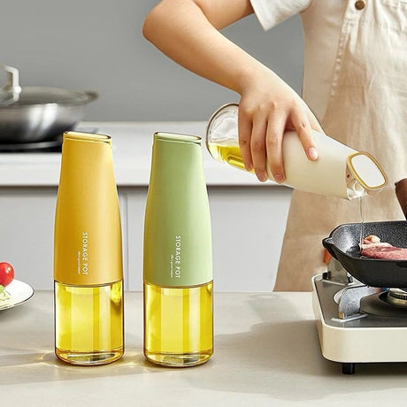  Kitchen Glass Oil Jug Automatic Open Close 