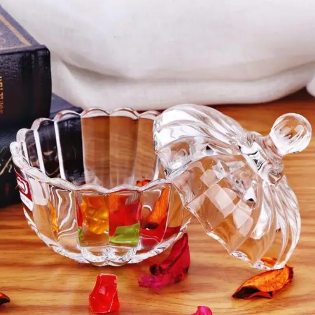 Beautiful crystal sugar/candy dish