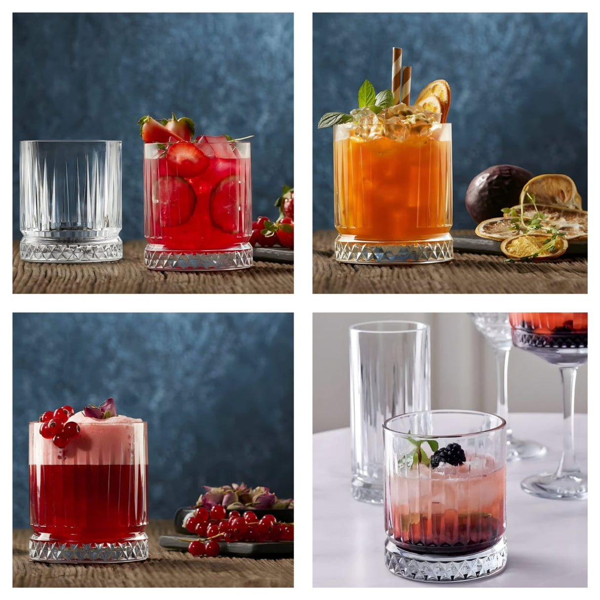 long Ribbed high end Glass