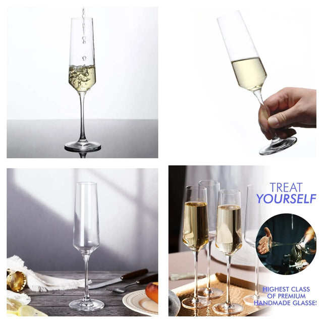 Long Luxe Champagne glasses