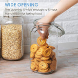 Air tight clip glass jar storage