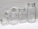 Air tight clip glass jar storage