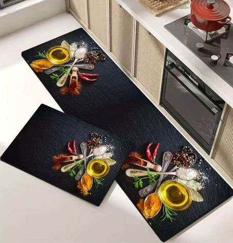 Unbinded kitchen mat 2pc