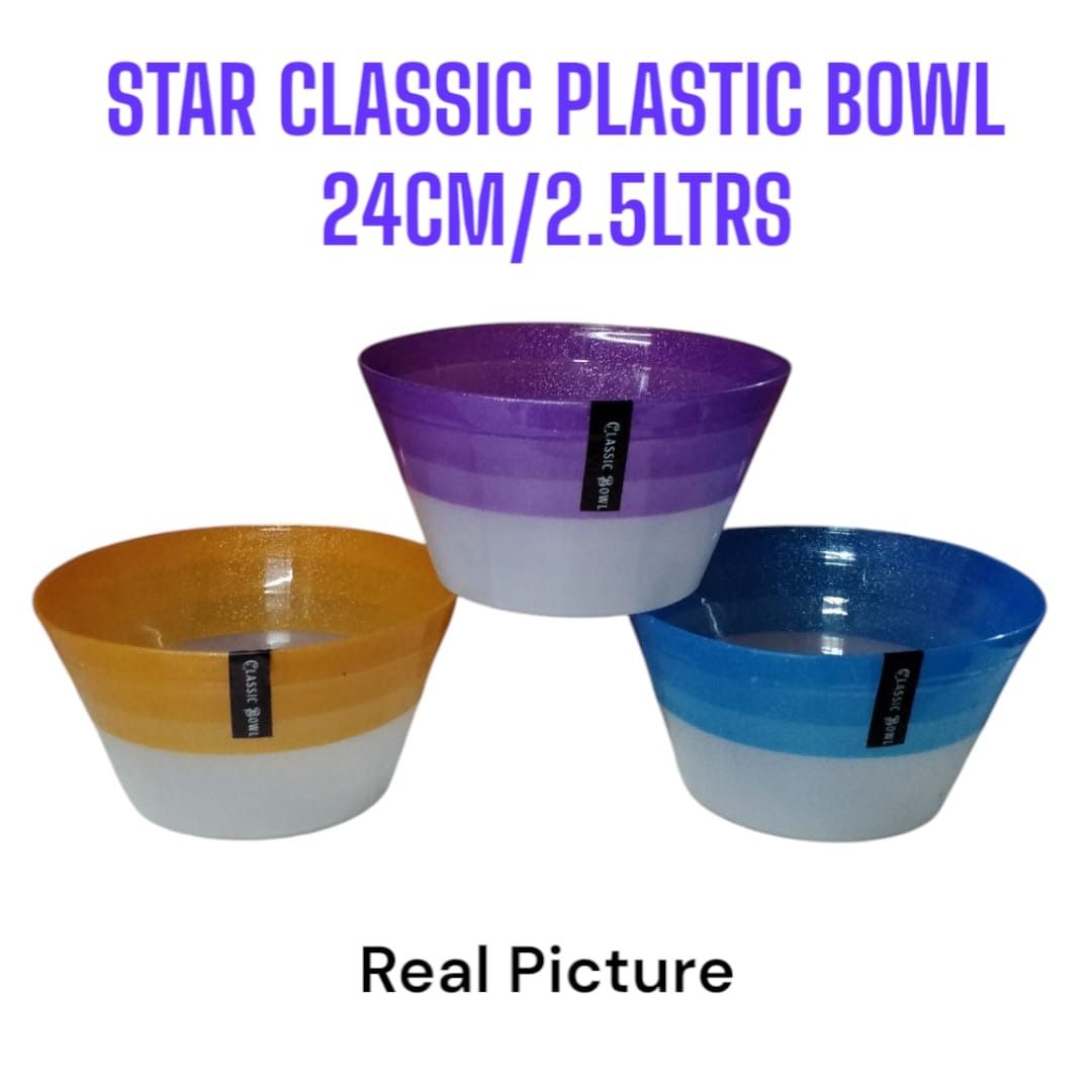 Star classic plastic salad bowl 24cm/2.5Ltr