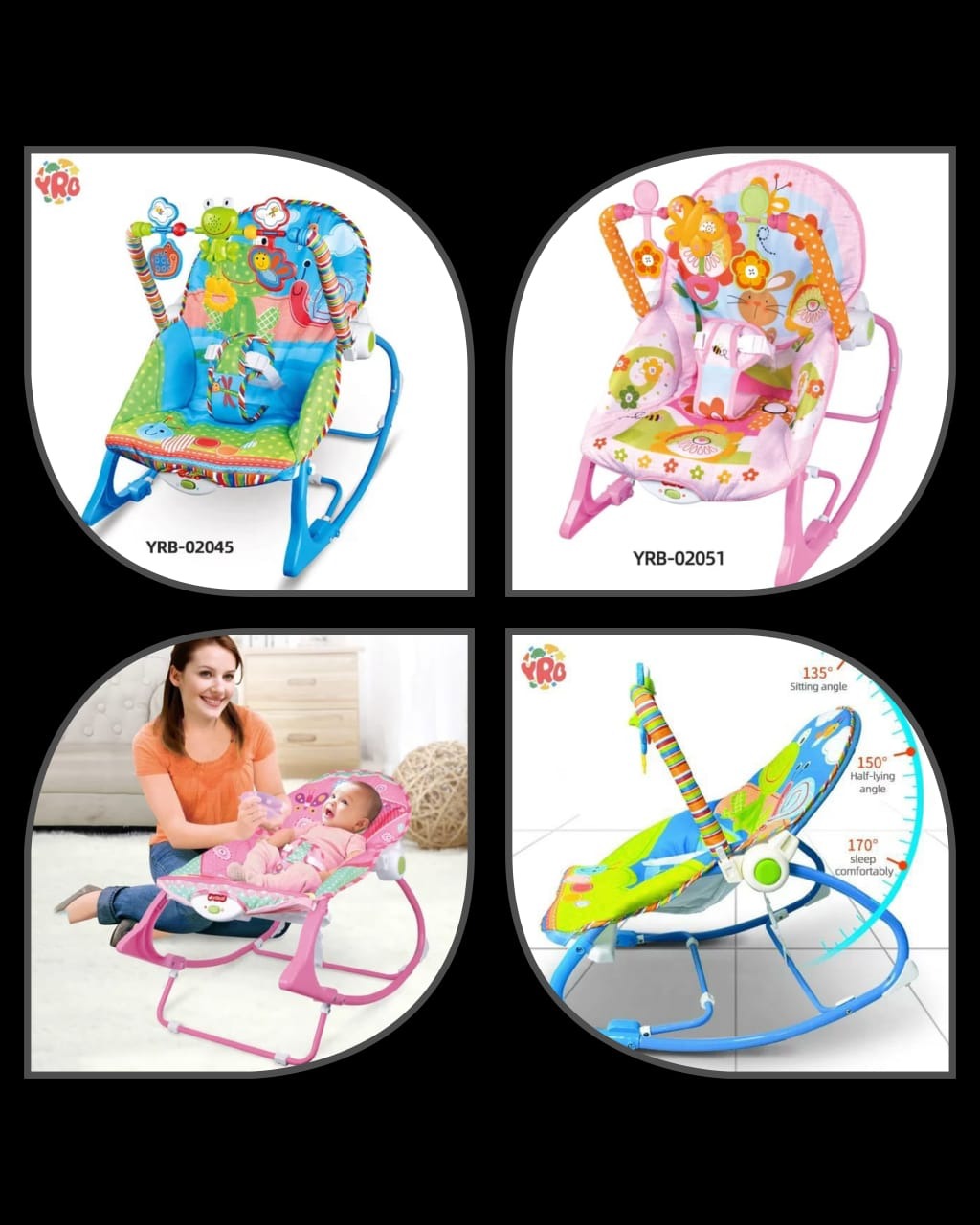 3 in 1 Baby rocking chair