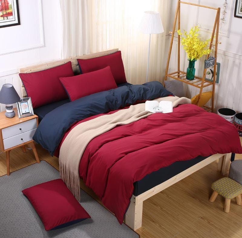 Plain Double sided color Cotton Duvet covers