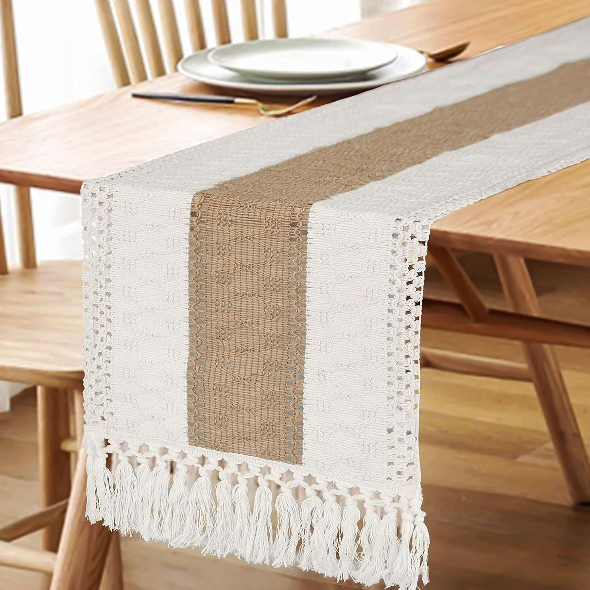 Tassels Bohemian Style Table Runner